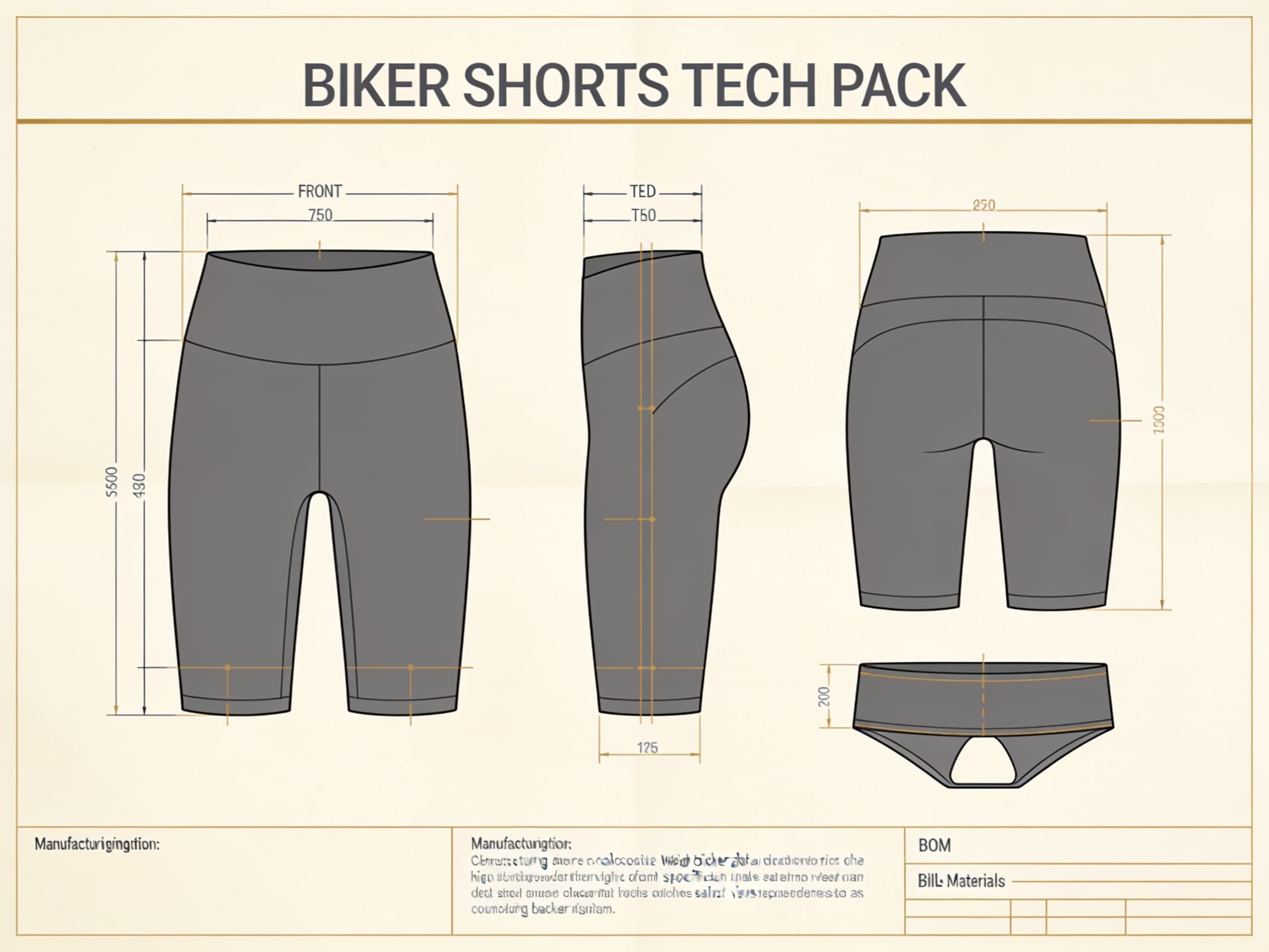 Biker shorts tech pack preview