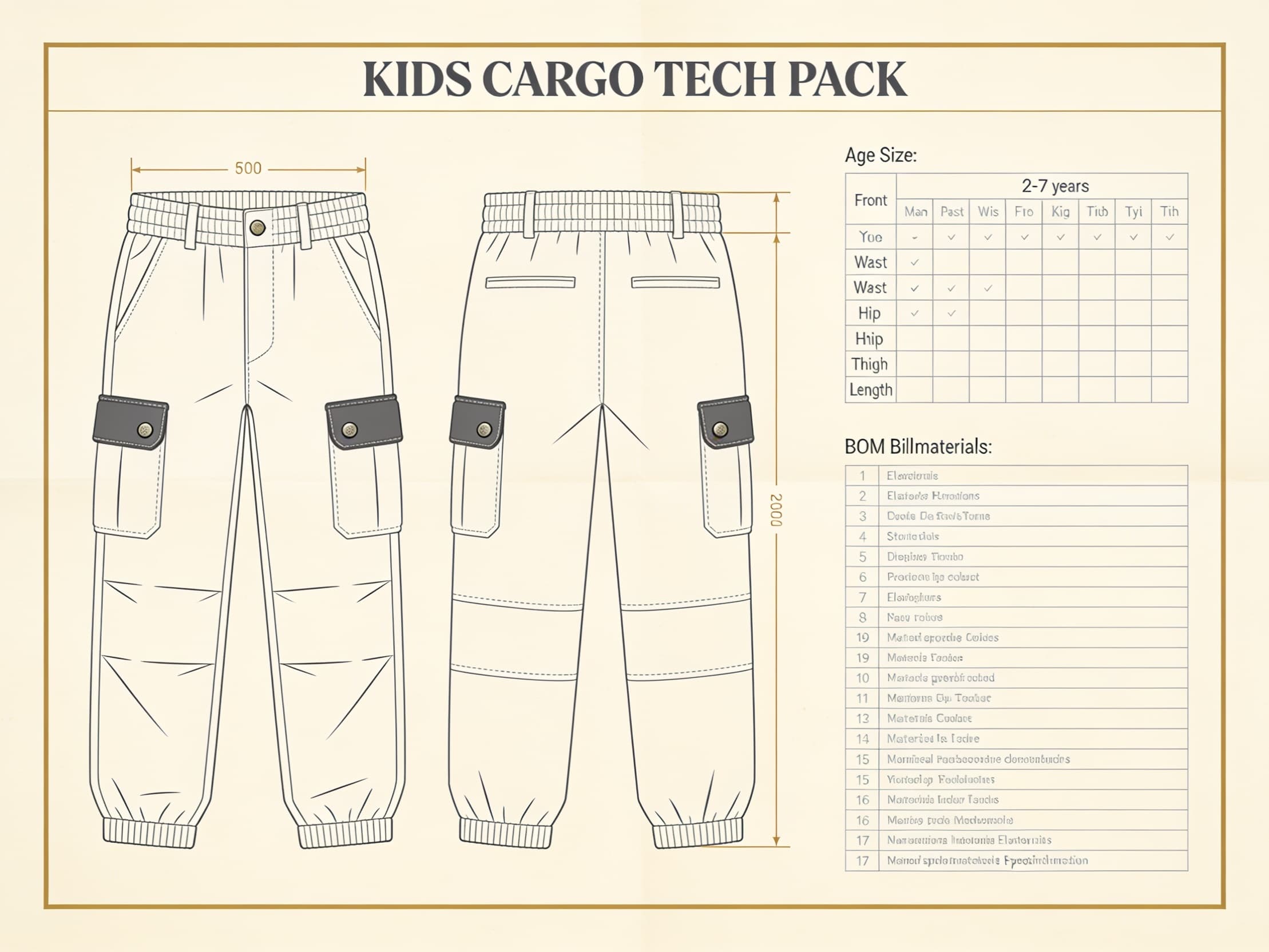 Kids cargo tech pack preview