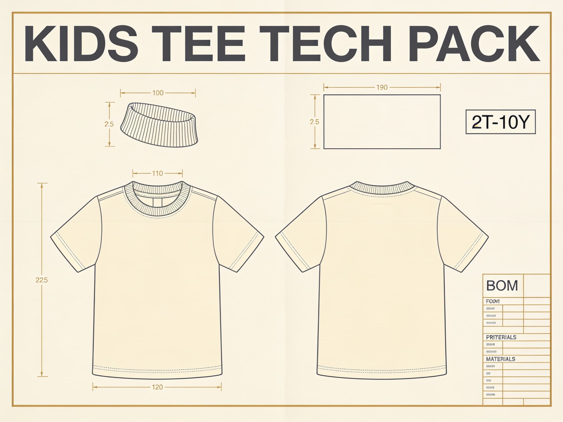 Kids tee tech pack preview