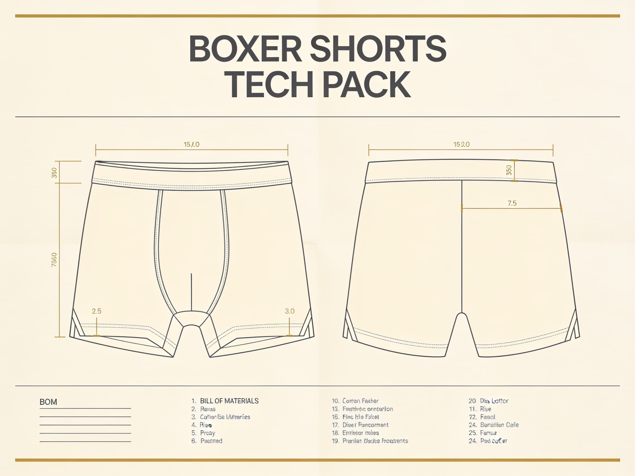 Boxer shorts tech pack preview